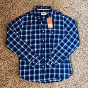 NWT White Plaid Button Down